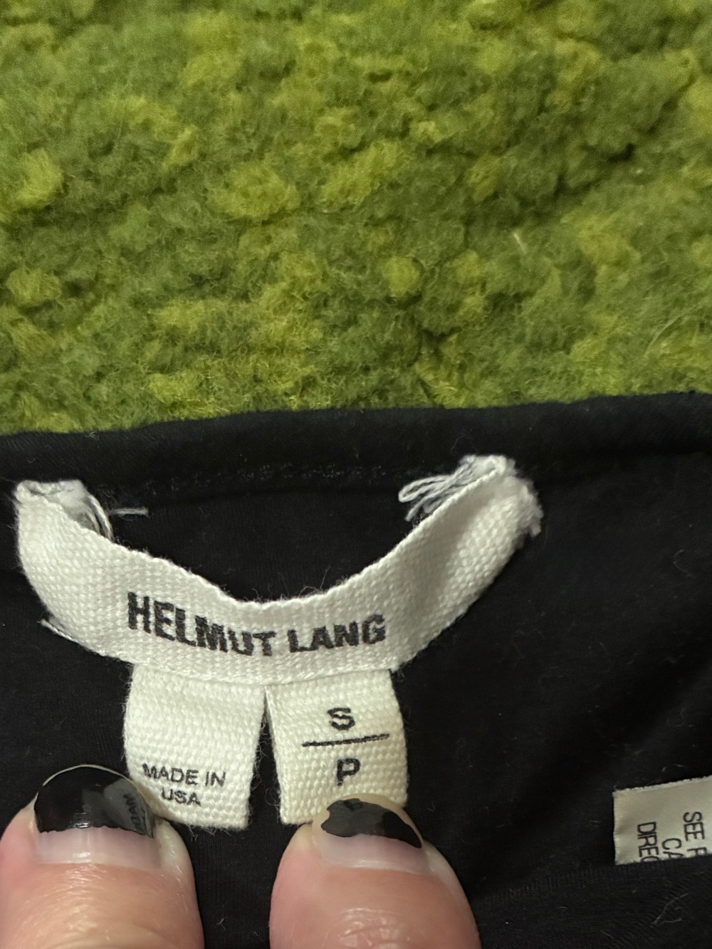 Helmut Lang Black Asymmetric Bralette Top - Picture 6 of 8